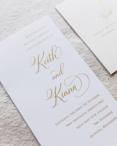 Foster Wedding Invitation - Deposit Listing