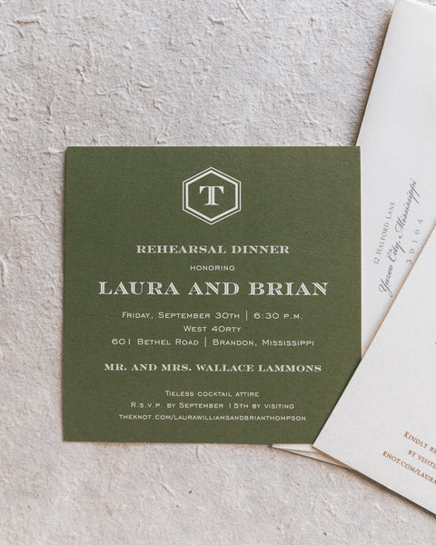 Williams Wedding Invitation - Deposit Listing