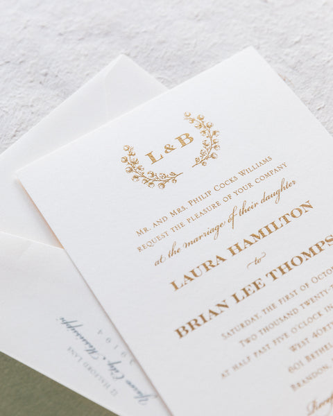 Williams Wedding Invitation - Deposit Listing