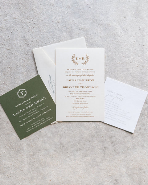 Williams Wedding Invitation - Deposit Listing
