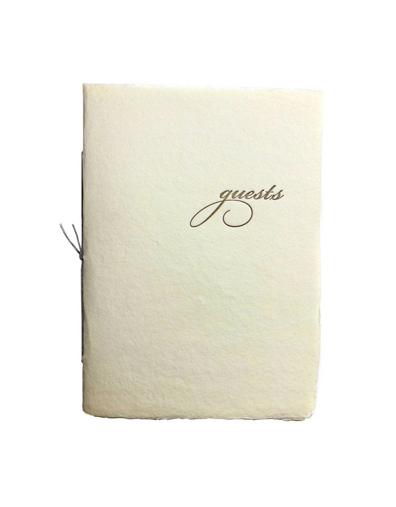 Handmade Paper Cover Guest Book Fresh Ink