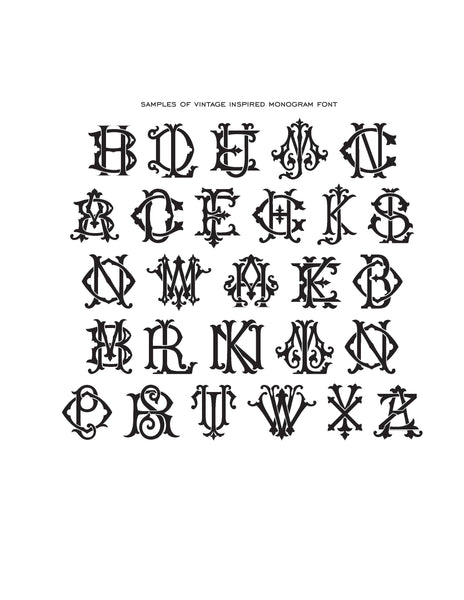 Monogram Rubber Stamp