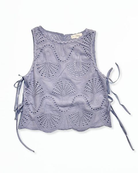 Lilac Lowen Eyelet Top