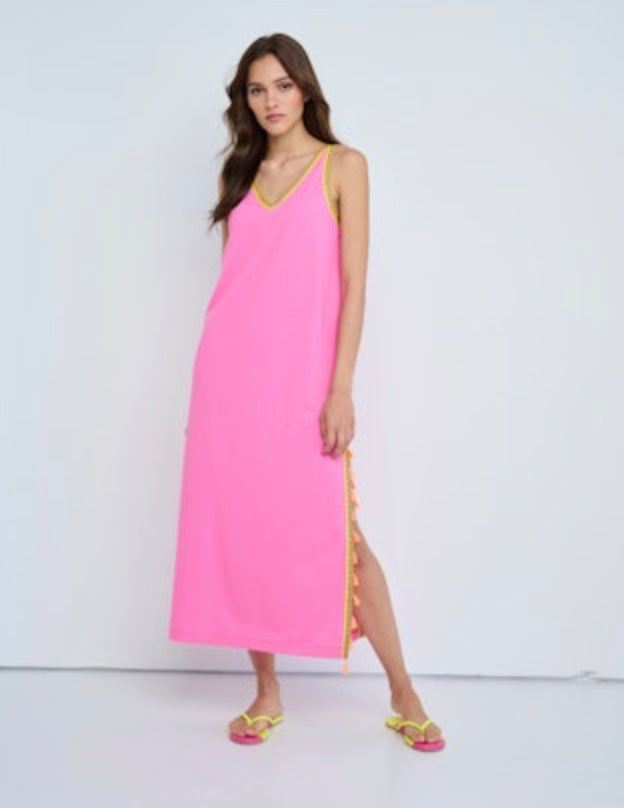 Tassel Toss Dress in Passion