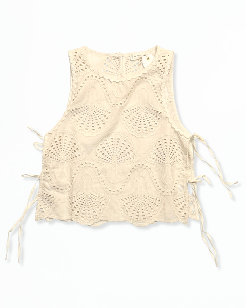 Natural Lowen Eyelet Top