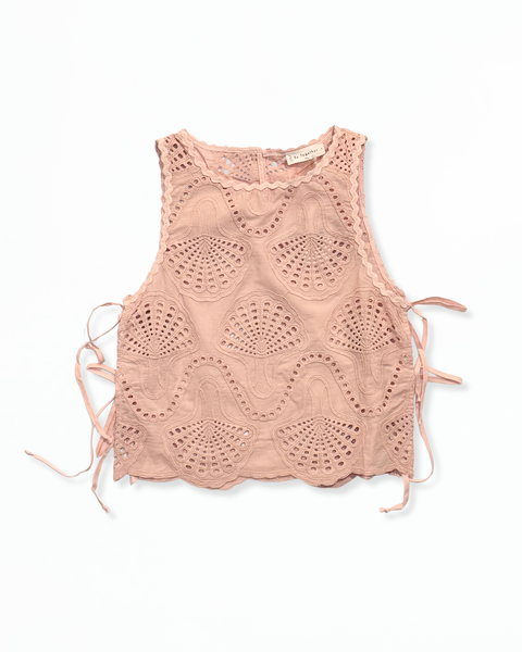 Light Pink Lowen Eyelet Top