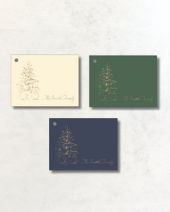 Engraved Gift Tags - Christmas Tree Smith Family
