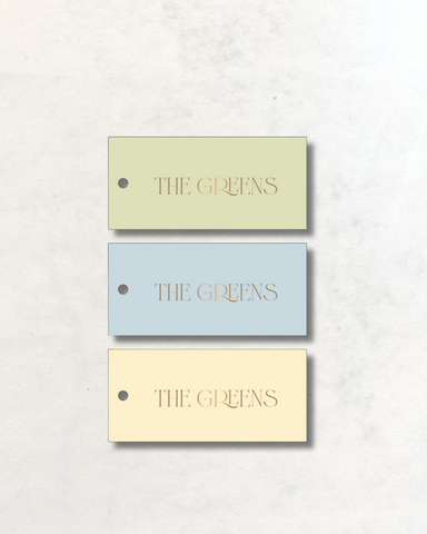 Engraved Gift Tags - The Greens Design