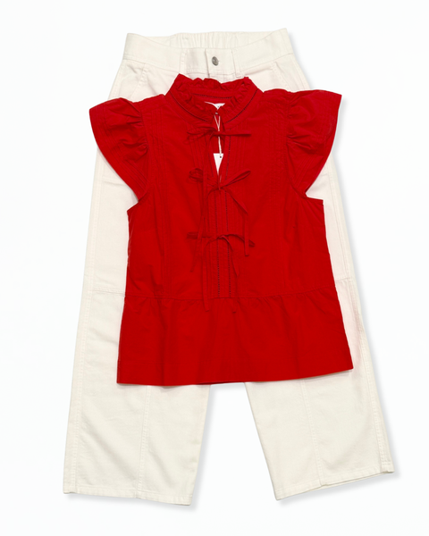 Crissy Orange Blouse