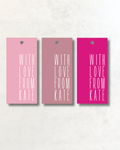 Engraved Gift Tags - With Love From Kate Design