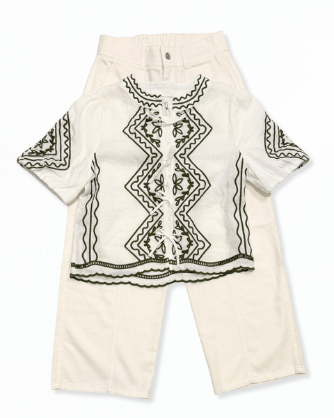 Nina Off White Blouse