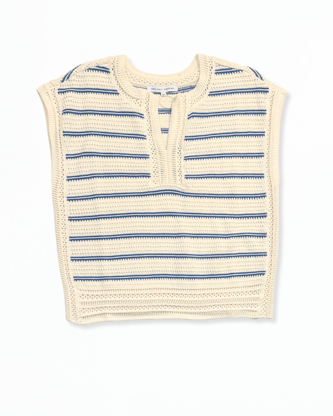 Teresa Sweater - Cream Blue