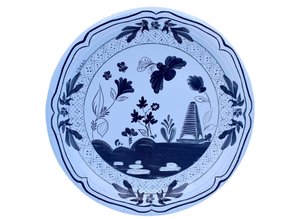 Sky & Navy Dinner Plates Beachside Pavilion