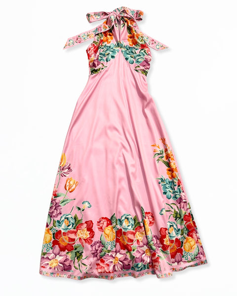 Aubrey Dress - Tulip Tapestry Cotton Candy