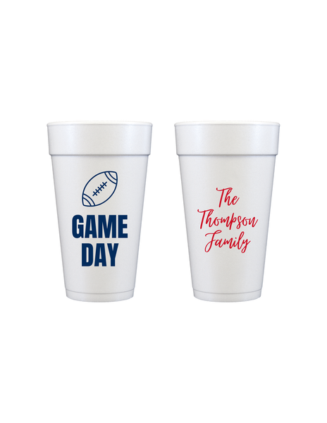 Custom Game Day Foam Cups