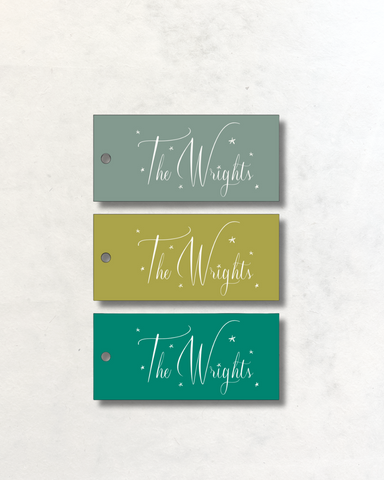 Engraved Gift Tags - The Wrights Design