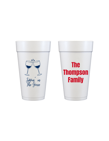Custom Game Day Foam Cups