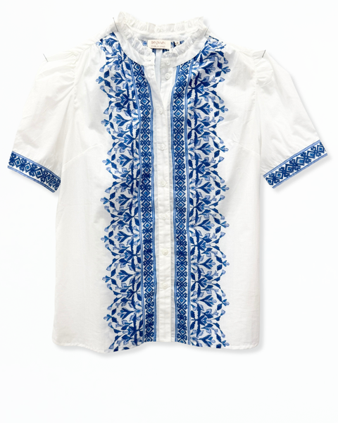 Christina s/s Shirt - Placid - 1