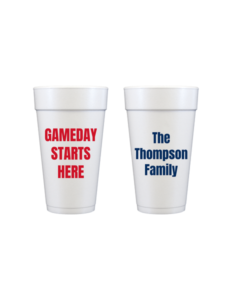 Custom Game Day Foam Cups