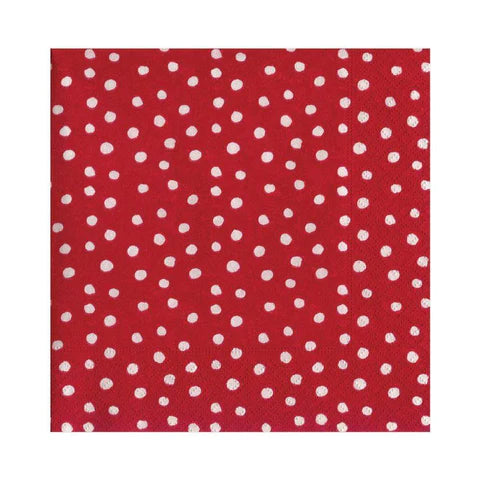 Small Dots Red Paper Tableware