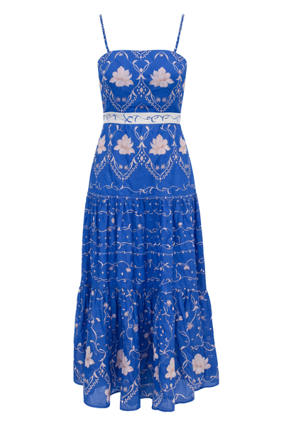 Asher Midi Dress-Sea Petal