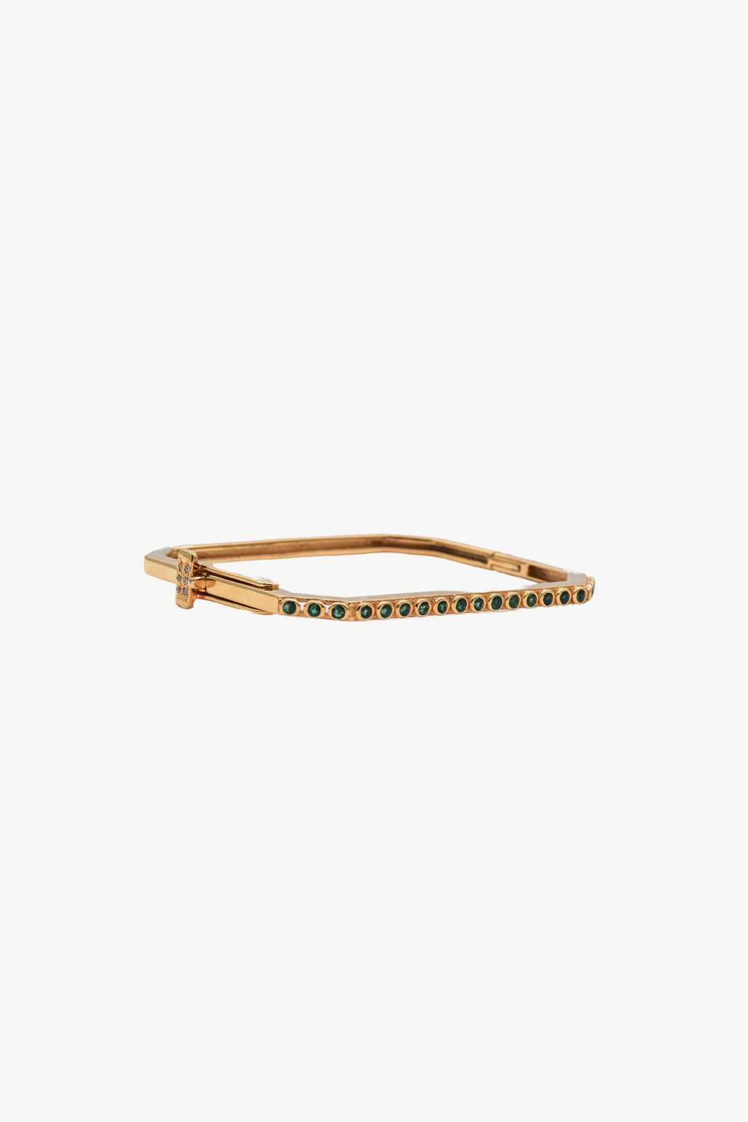 Emerald Gold Plate Louise Bracelet