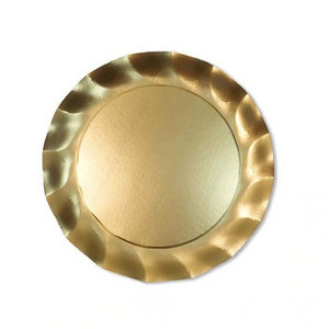 Wavy Gold Charger Plate 8 pk