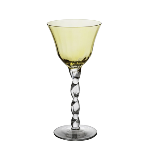 Adriana Wine Glass Yellow