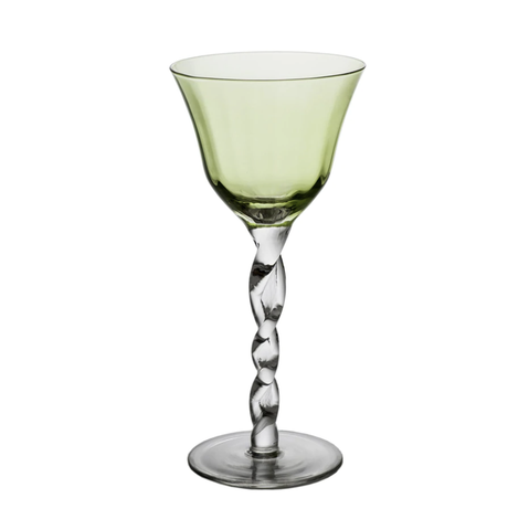 Adriana Wine Glass Green