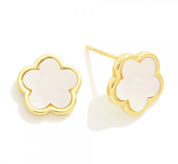 Gold and White Clover Jewelry