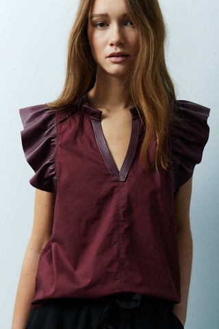 Reese Top Burgundy