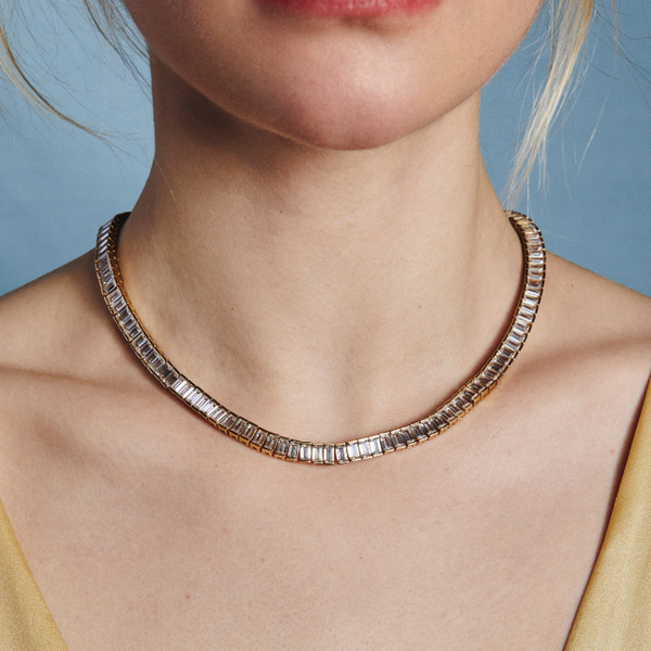 Baguette Tennis Necklace by HART