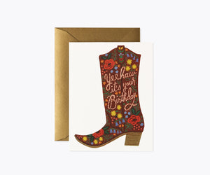 Birthday Boot Birthday Card