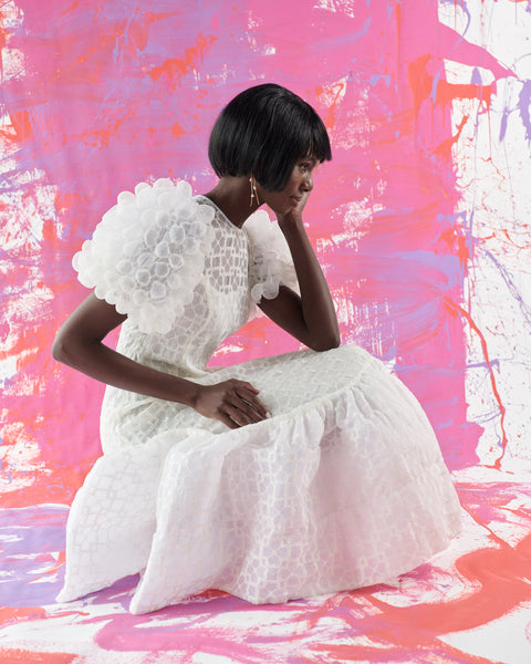 Arlis Dress - White