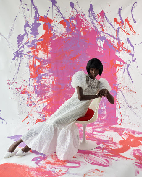 Arlis Dress - White