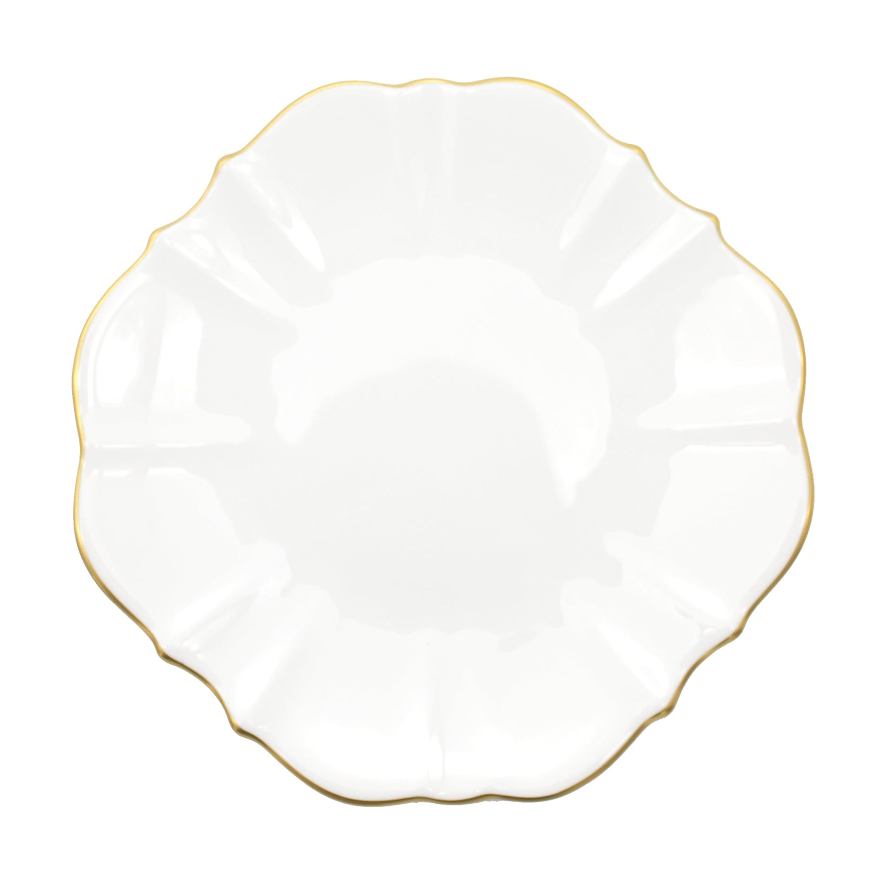 Amelie - Brushed Gold Rim Charger Plate