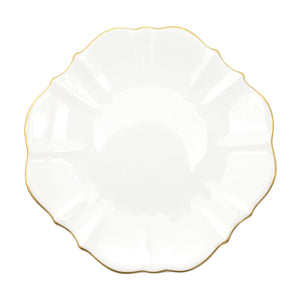 Amelie - Brushed Gold Rim Charger Plate