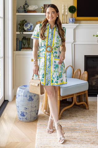 Ella Floral Vine Dress: Style Charade Collection