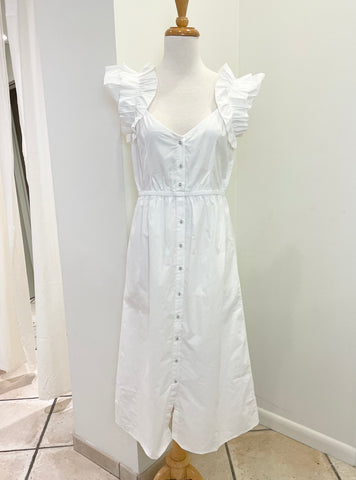 Eleanor Midi Dress White