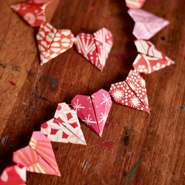 Origami Heart Bunting Kit