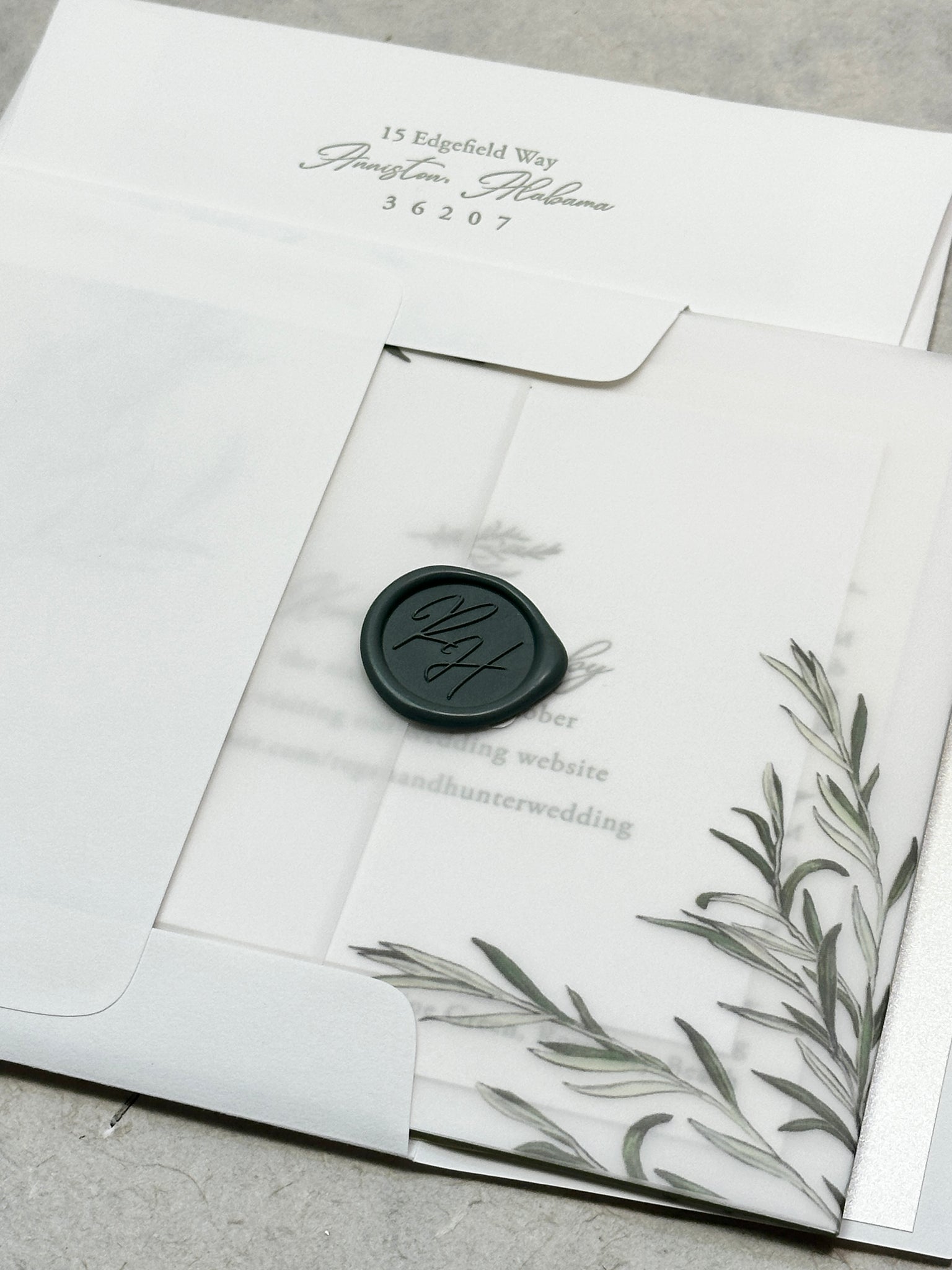 Regan and Hunter - Rosemary Beach Wedding Invitations