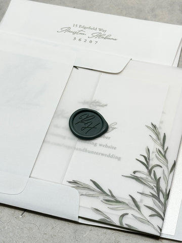Regan and Hunter - Rosemary Beach Wedding Invitations