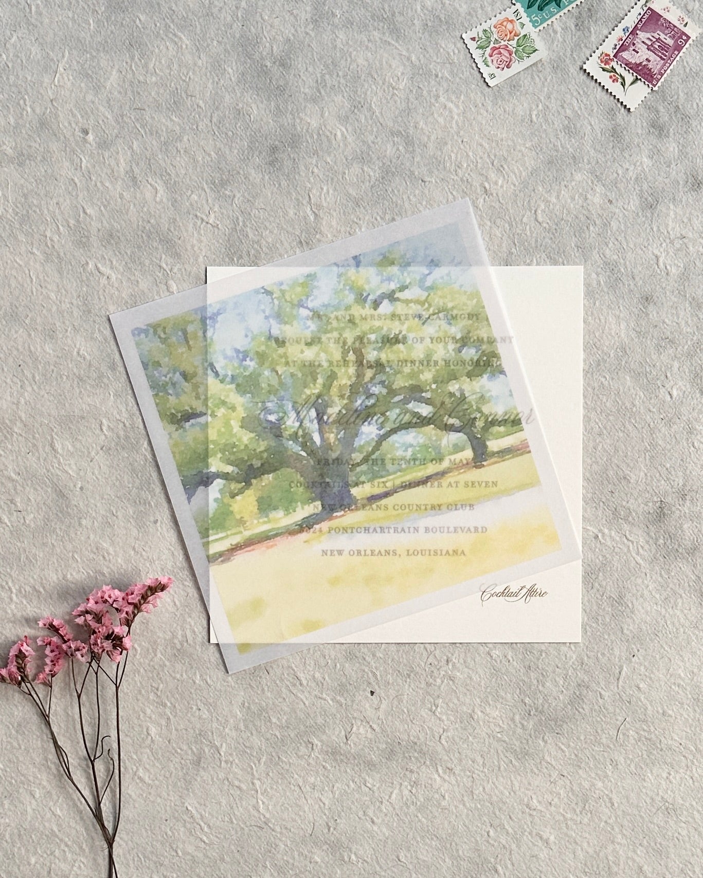 Madeline and Connor Rehearsal Dinner Invitations