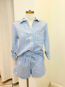 Keny Shirt - Light Blue Stripe
