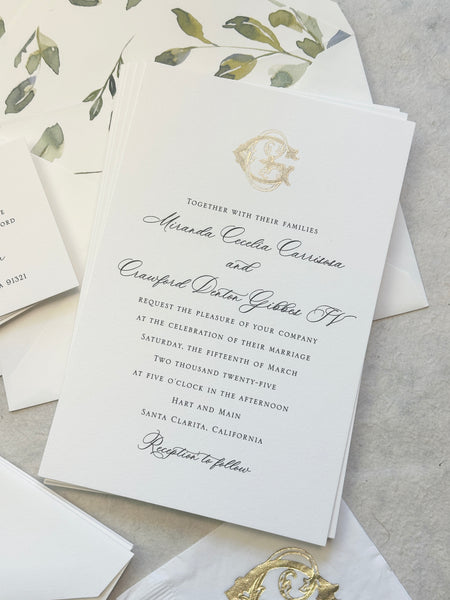Miranda and Ford - Wedding Invitations