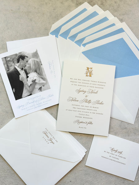 Sydney and Nelson - Wedding Invitations
