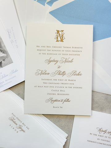 Sydney and Nelson - Wedding Invitations