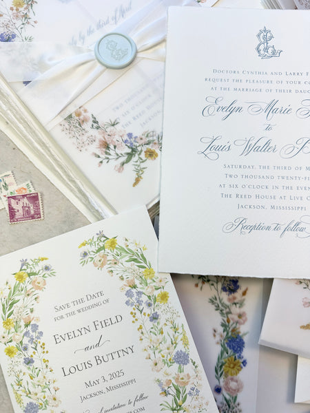 Evelyn and Louis - Wedding Invitations