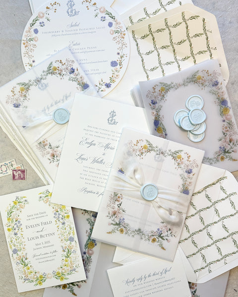 Evelyn and Louis - Wedding Invitations