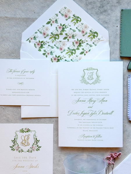 Jenna and Logan - Wedding Invitations